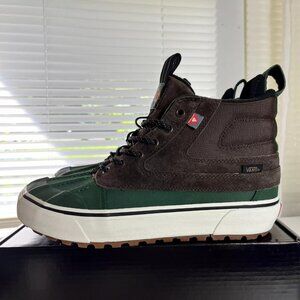 Vans Green and Brown Athletic Shoes
